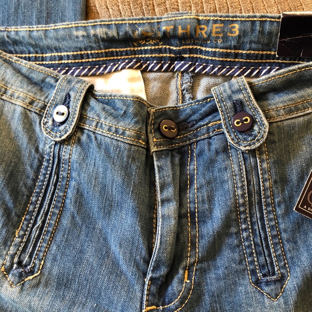 THRE3 FLARE JEANS SIZE 10 WOMEN’S - Picture 7 of 11